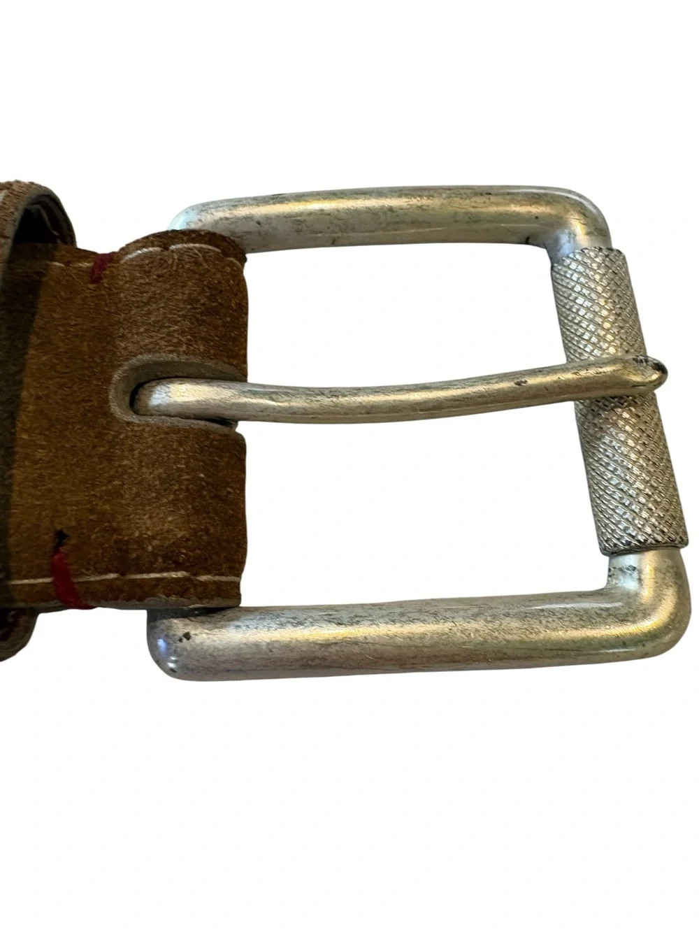 Torino Leather Company - Suede Calfskin Casual Belt in Whiskey. Size 42